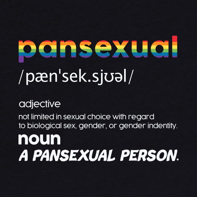 Pansexual Definition Shirt Funny Pride LGBT by American Woman